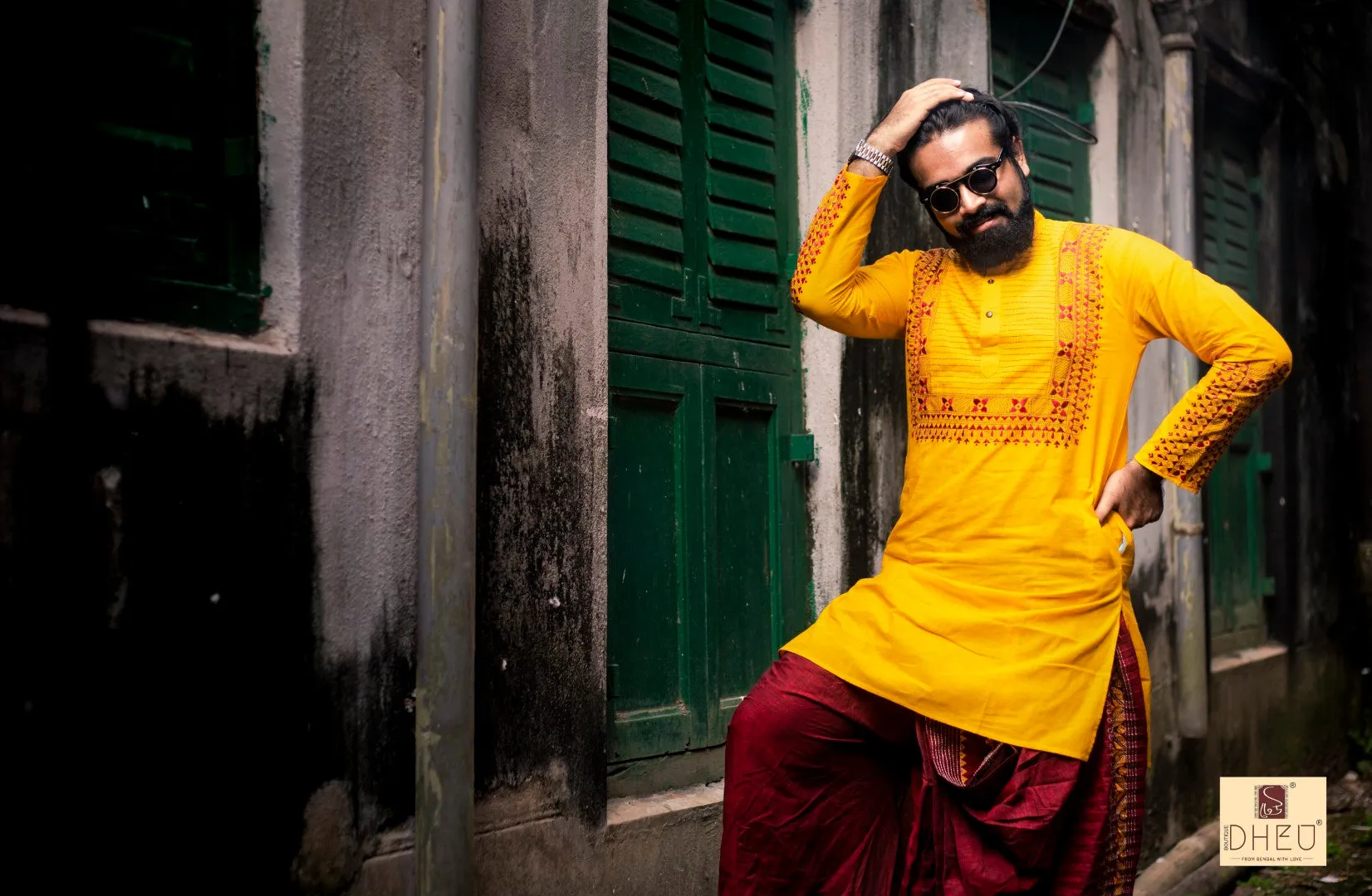 Anyo Basanto-Kurta  Dhoti(Optional)