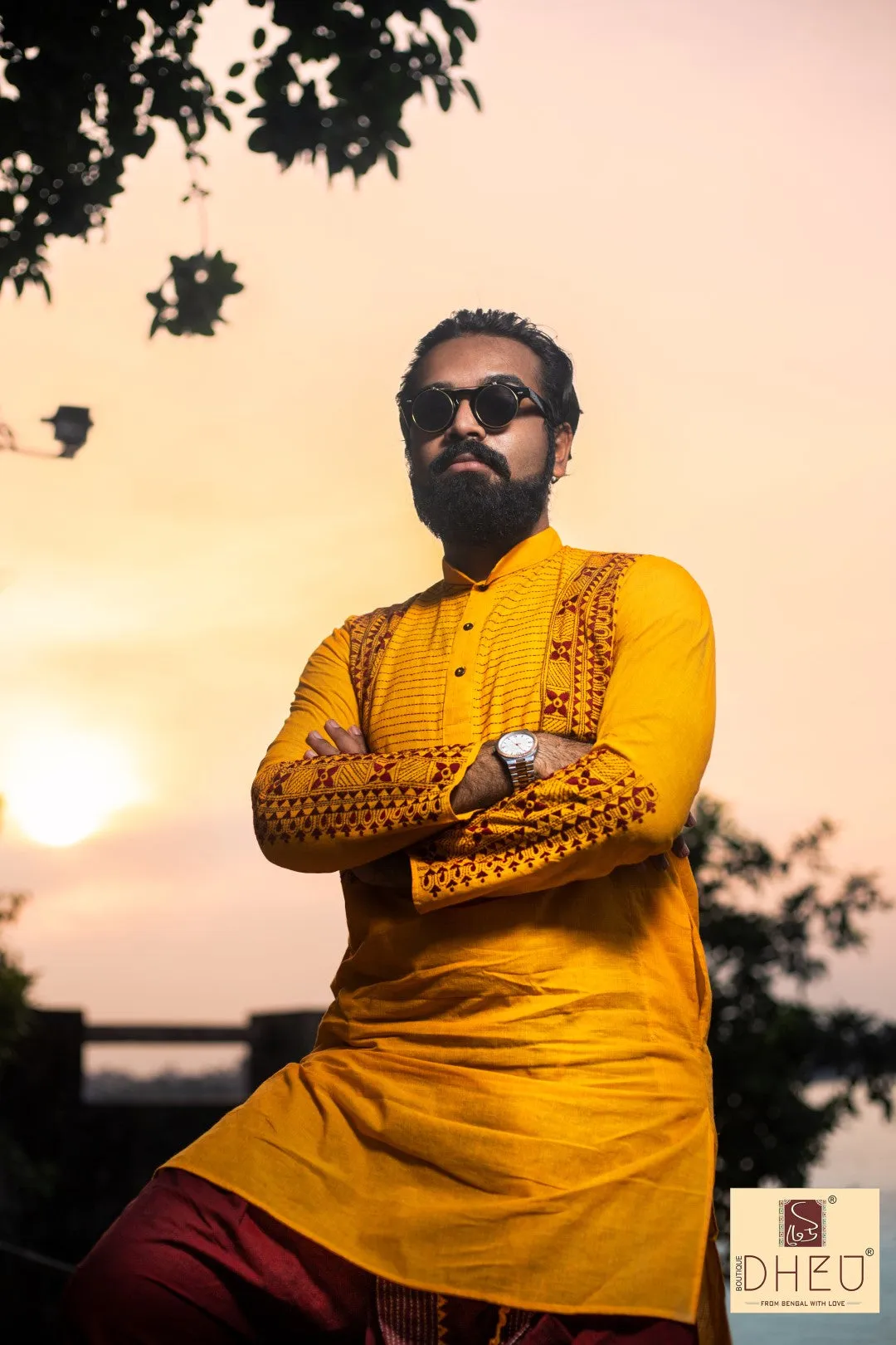 Anyo Basanto-Kurta  Dhoti(Optional)