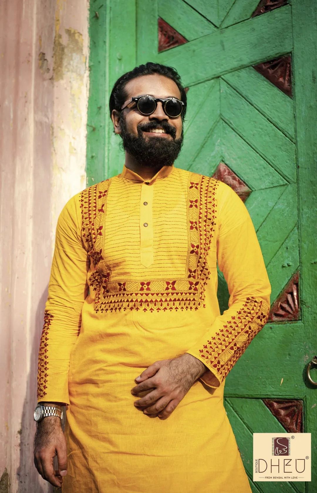 Anyo Basanto-Kurta  Dhoti(Optional)