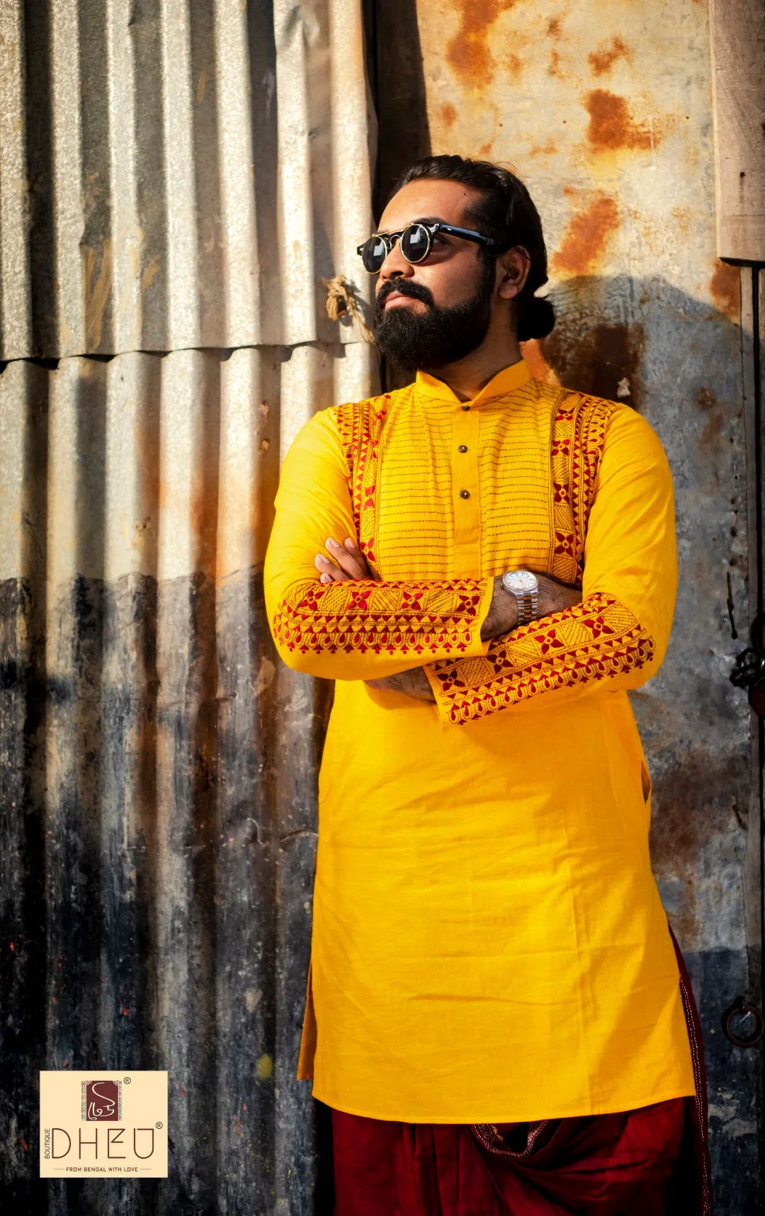 Anyo Basanto-Kurta  Dhoti(Optional)