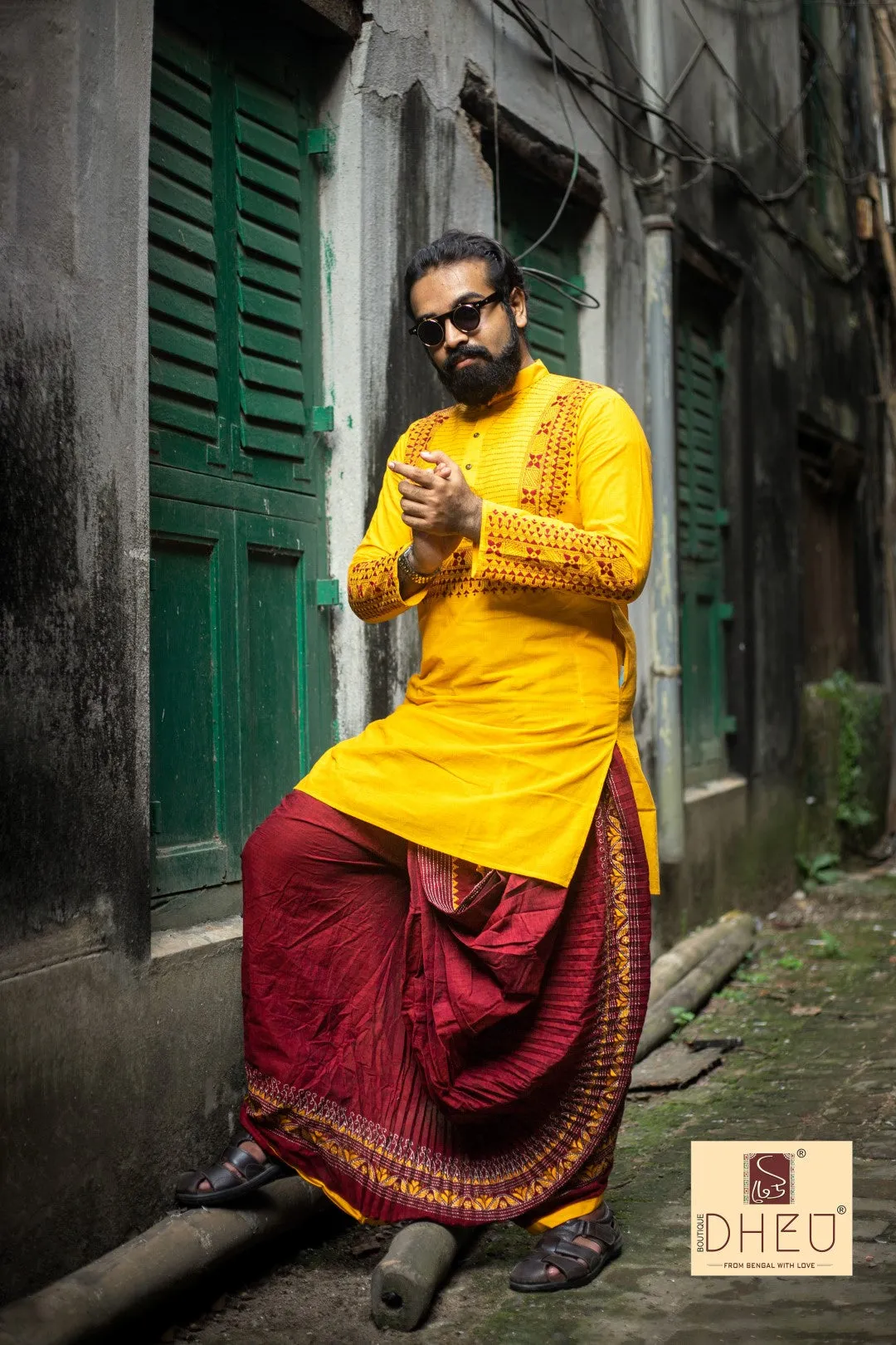 Anyo Basanto-Kurta  Dhoti(Optional)