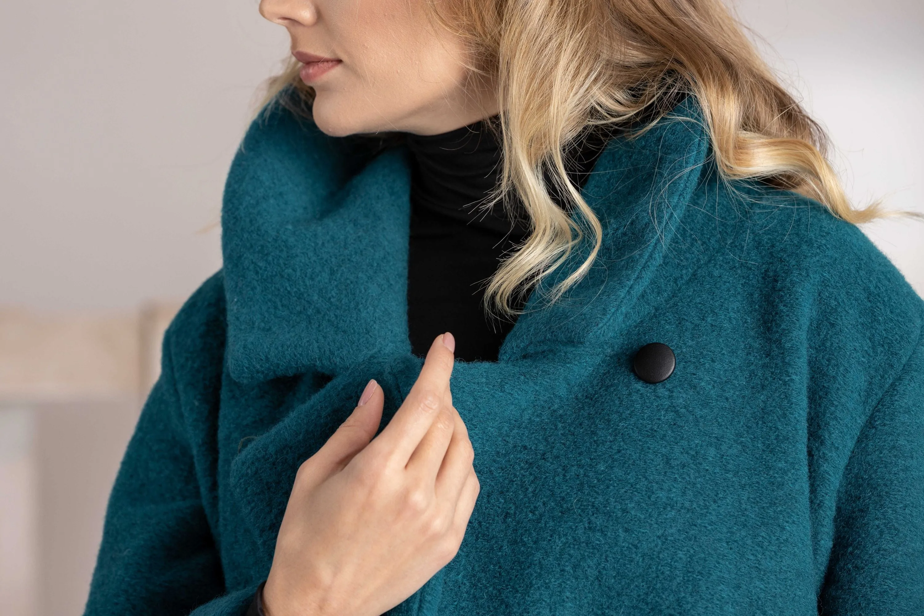 Autumn/Winter Textured Oversized Coat