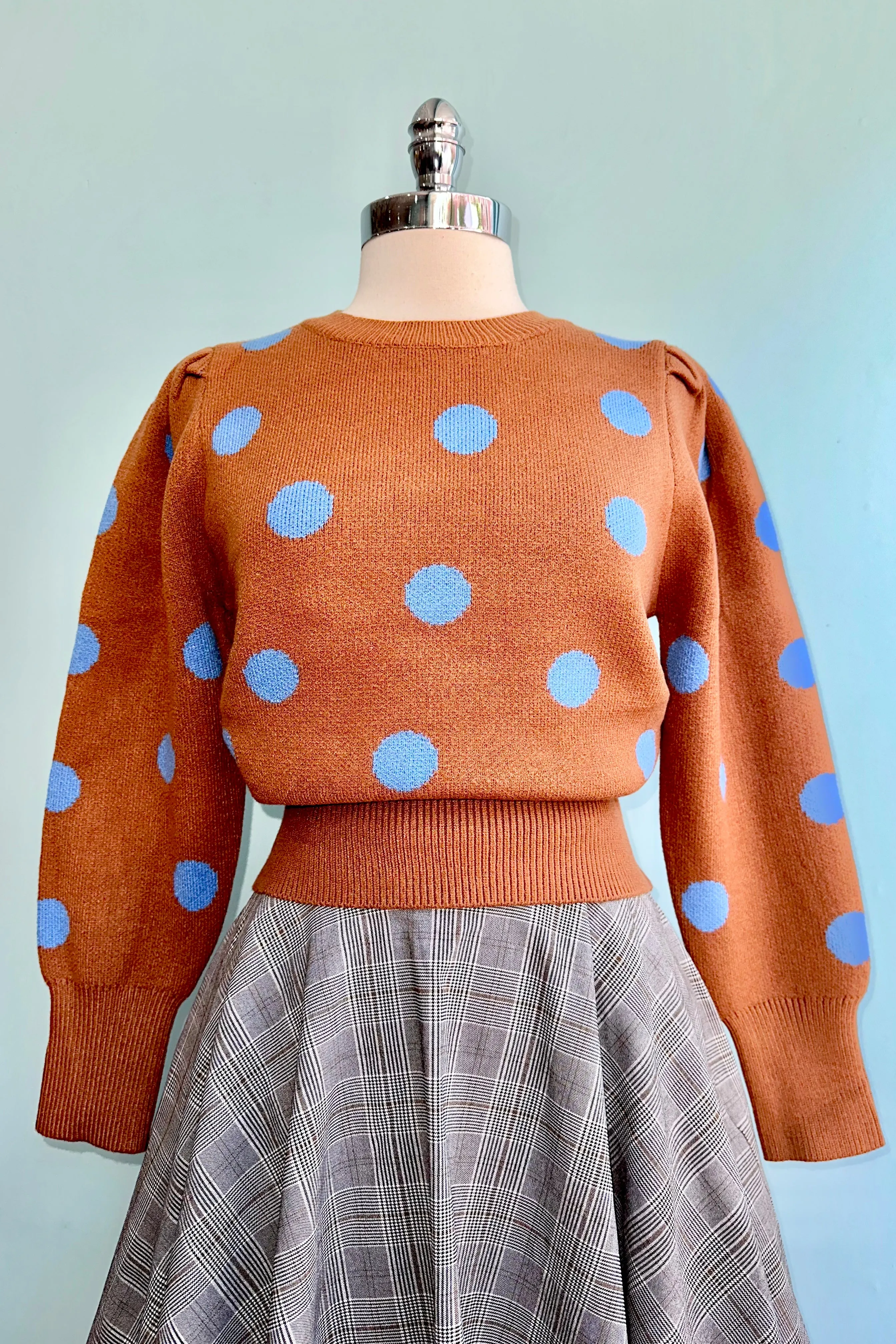 Back to Business Plaid Circle Skirt by Banned