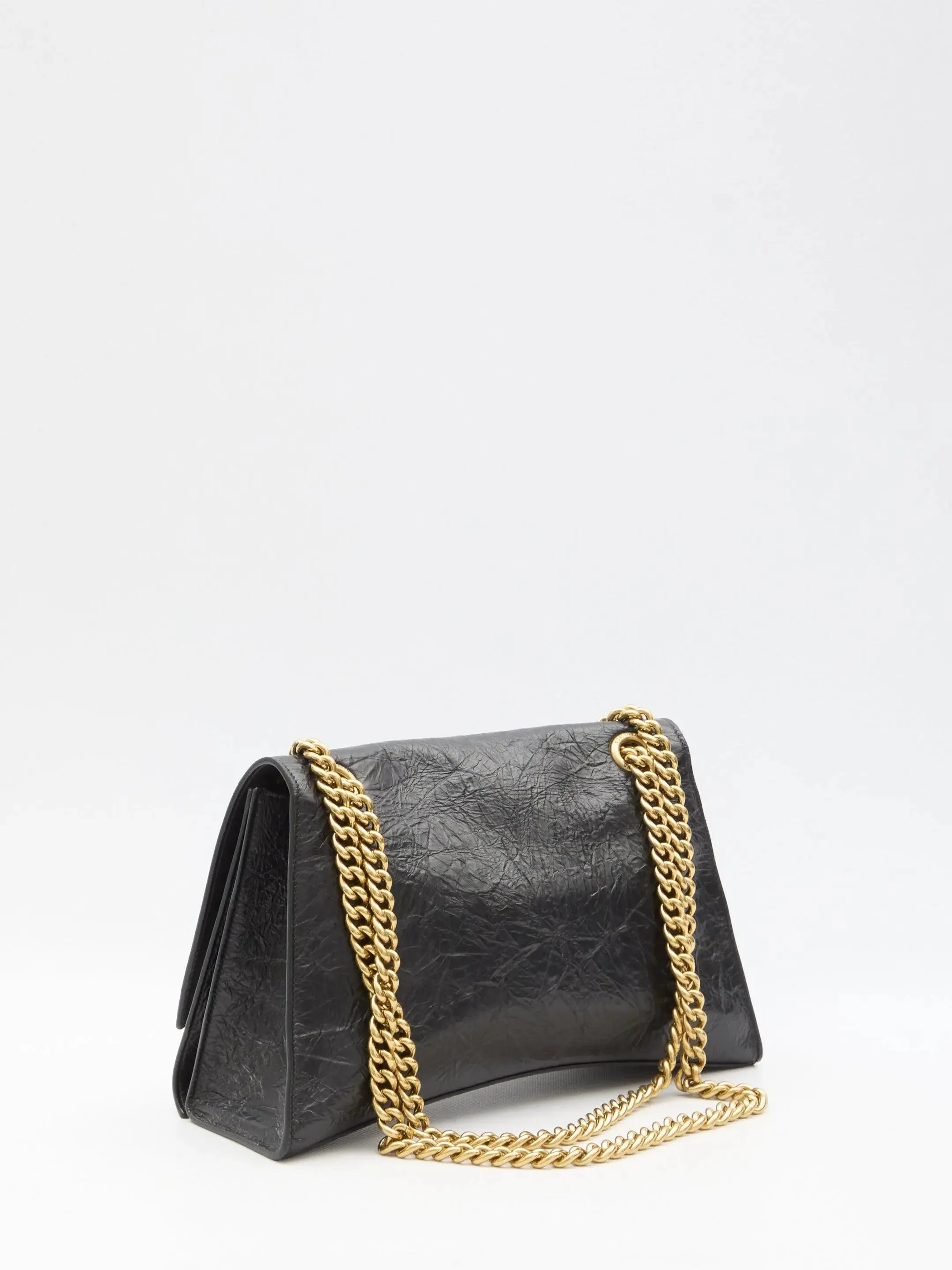 Balenciaga Medium Crush Bag In Black