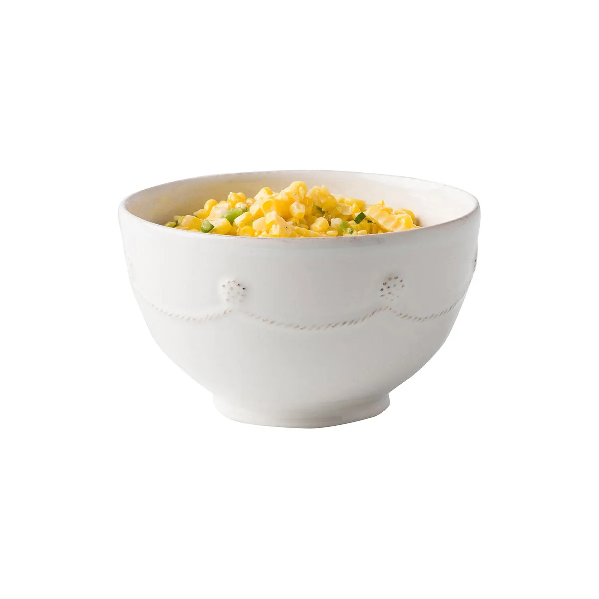 Berry & Thread Cereal/Ice Cream Bowl - Whitewash