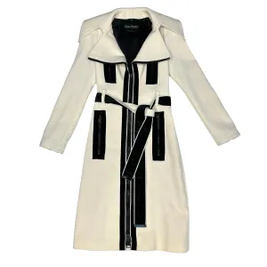 Black & White Long Coat - S/M