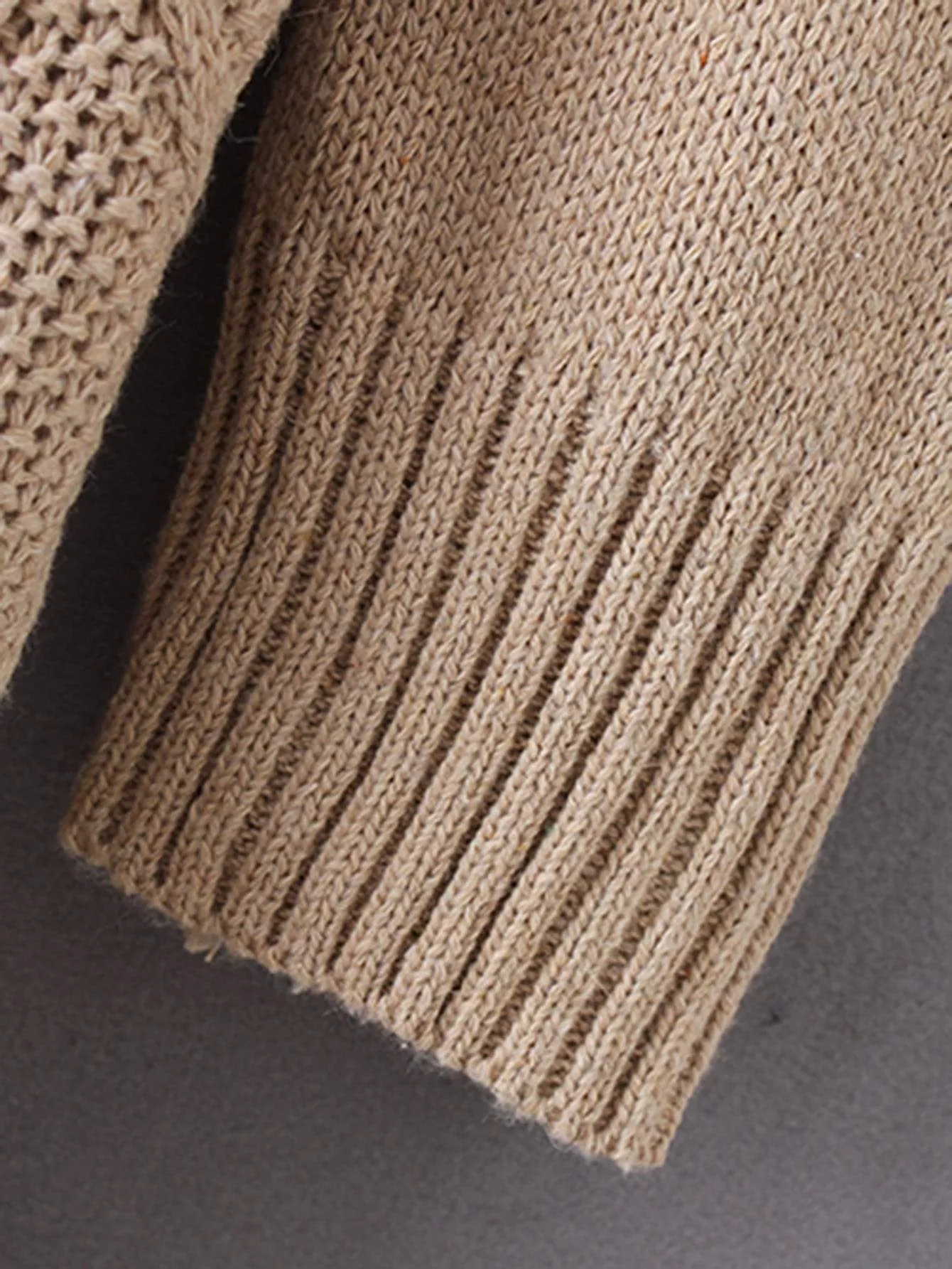 Cable Knit Raglan Sleeve Jumper Dress