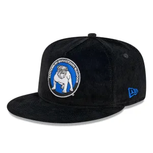 Canterbury Bulldogs GOLFER CORDUROY Heritage Retro Flat Cap NRL Rugby League By New Era