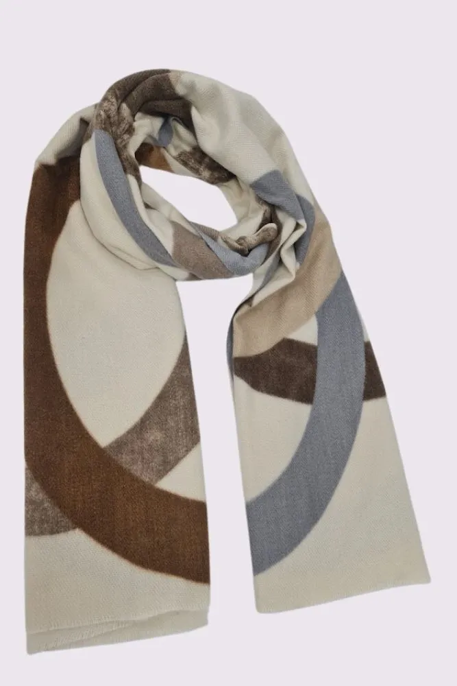 Circle Print Soft Feel Scarf