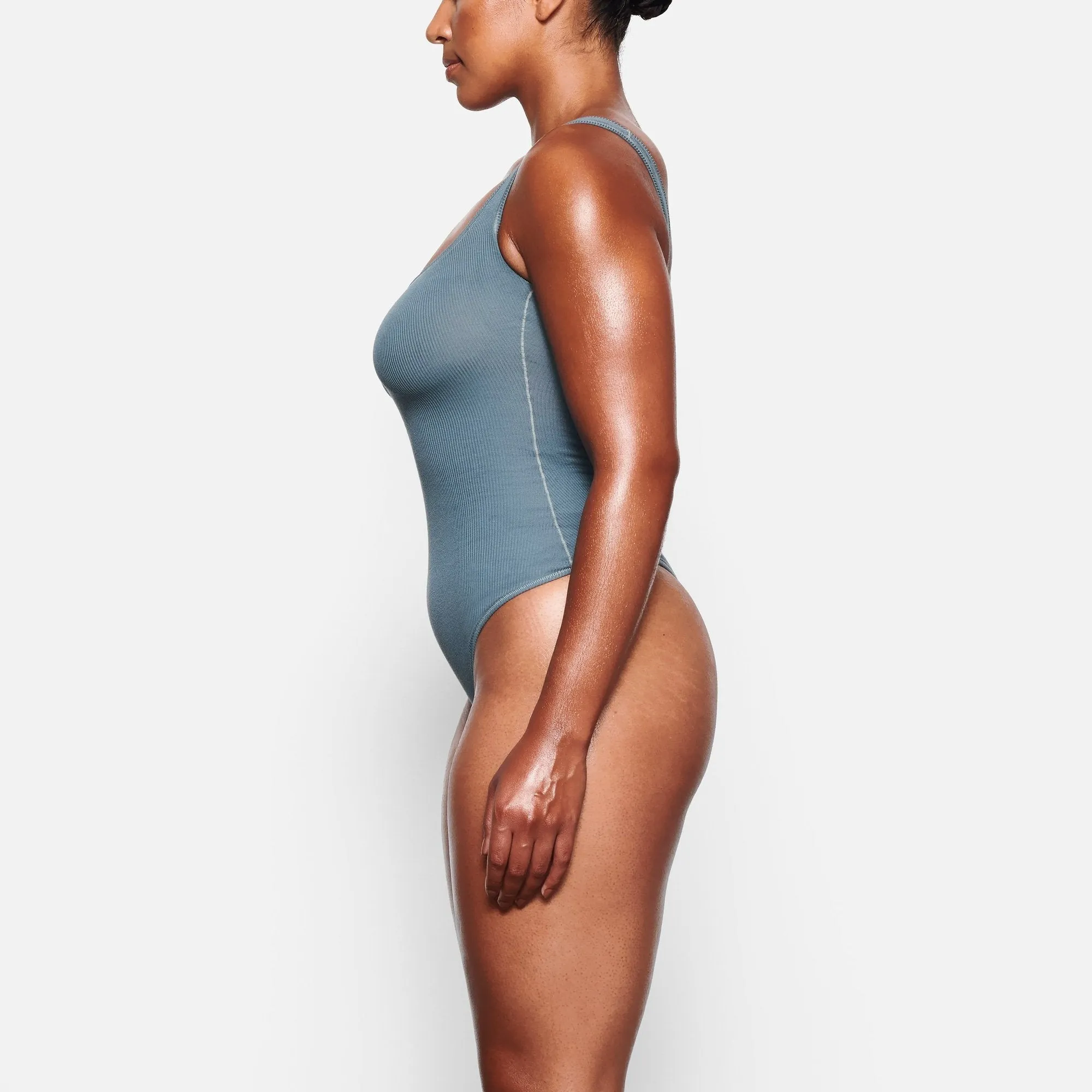 COTTON RIB BODYSUIT | KYANITE