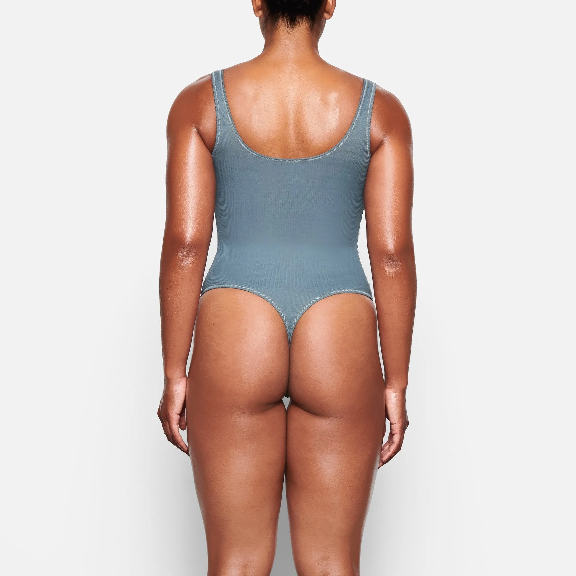 COTTON RIB BODYSUIT | KYANITE