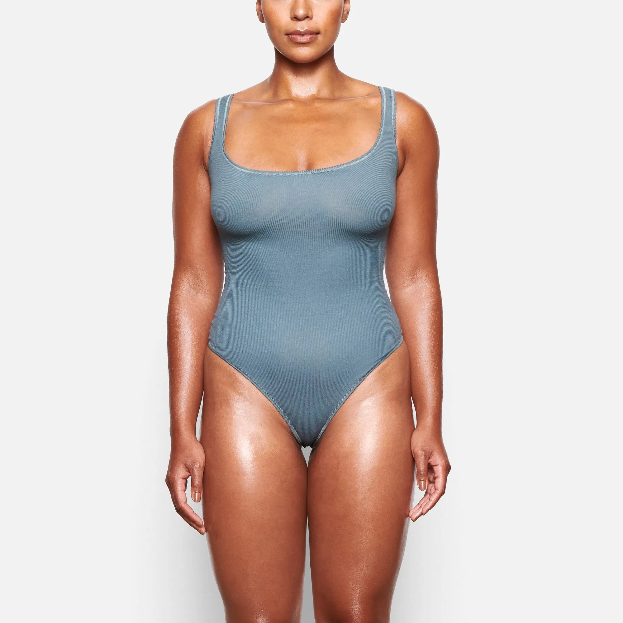 COTTON RIB BODYSUIT | KYANITE