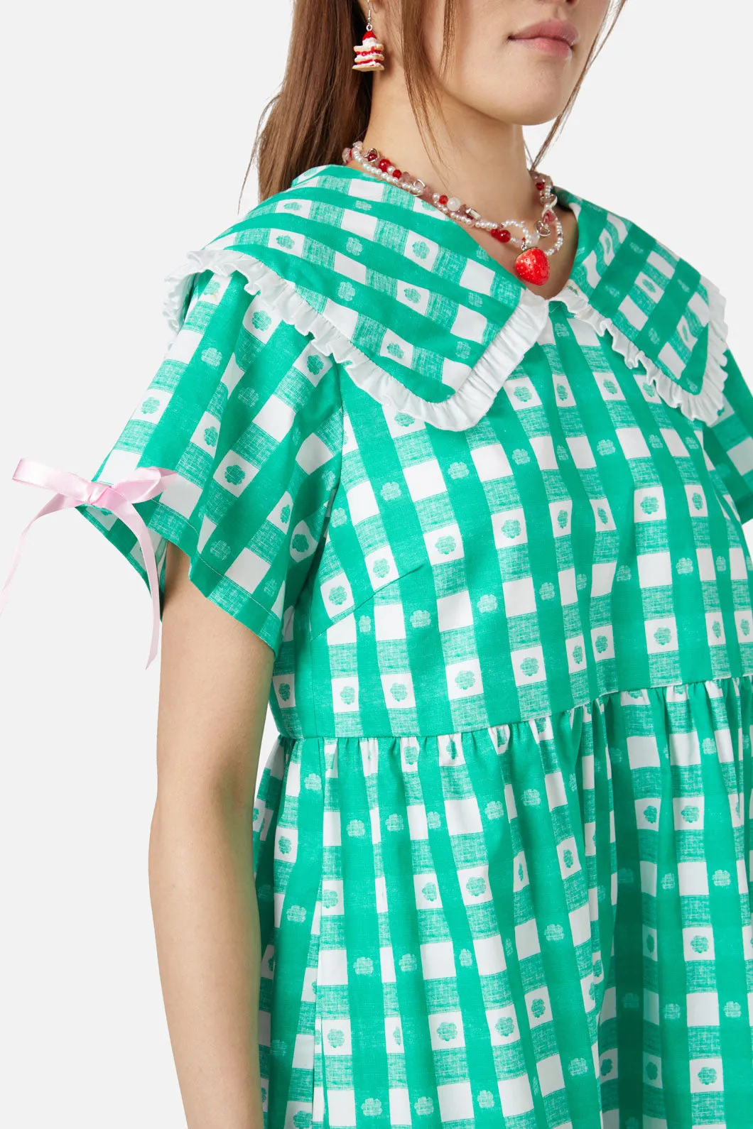 Crush On U Gingham Babydoll Dress