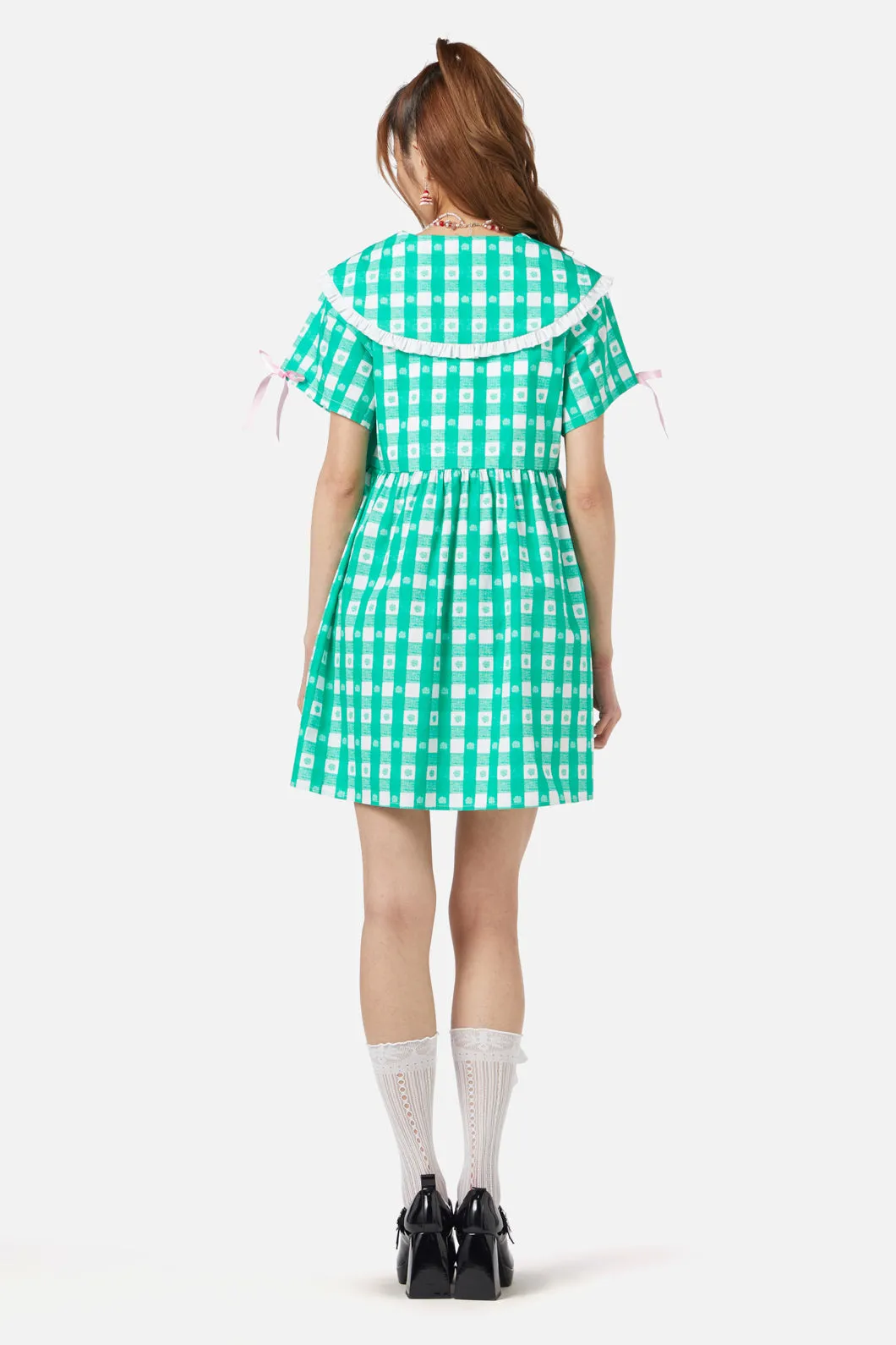 Crush On U Gingham Babydoll Dress
