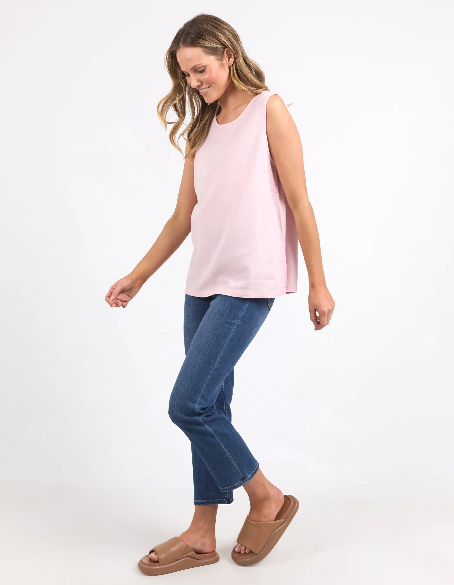 Curtis Woven Tank Pinkaboo