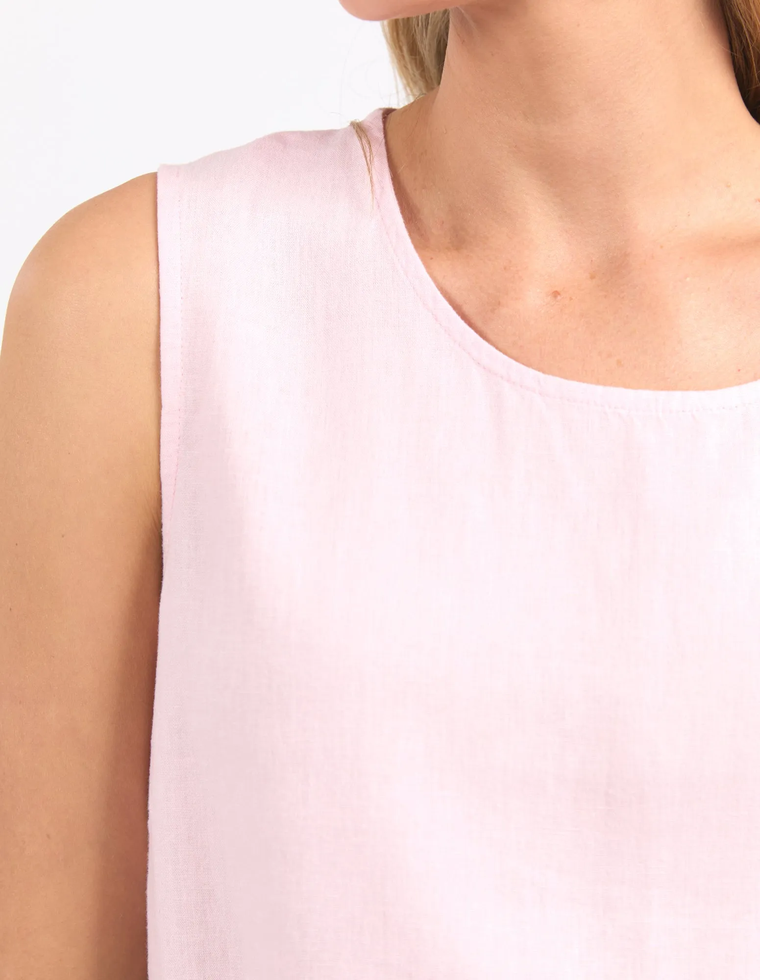Curtis Woven Tank Pinkaboo