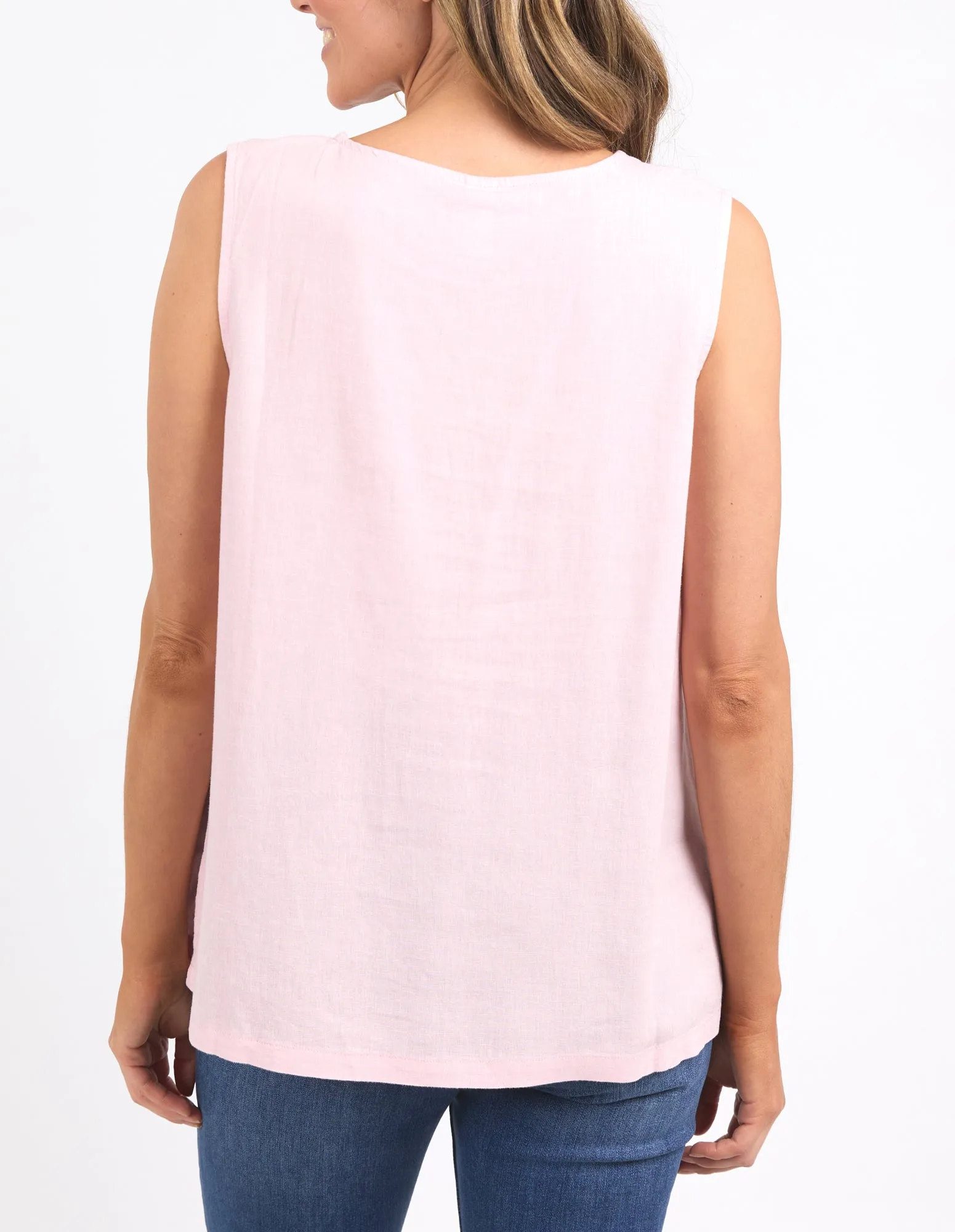 Curtis Woven Tank Pinkaboo