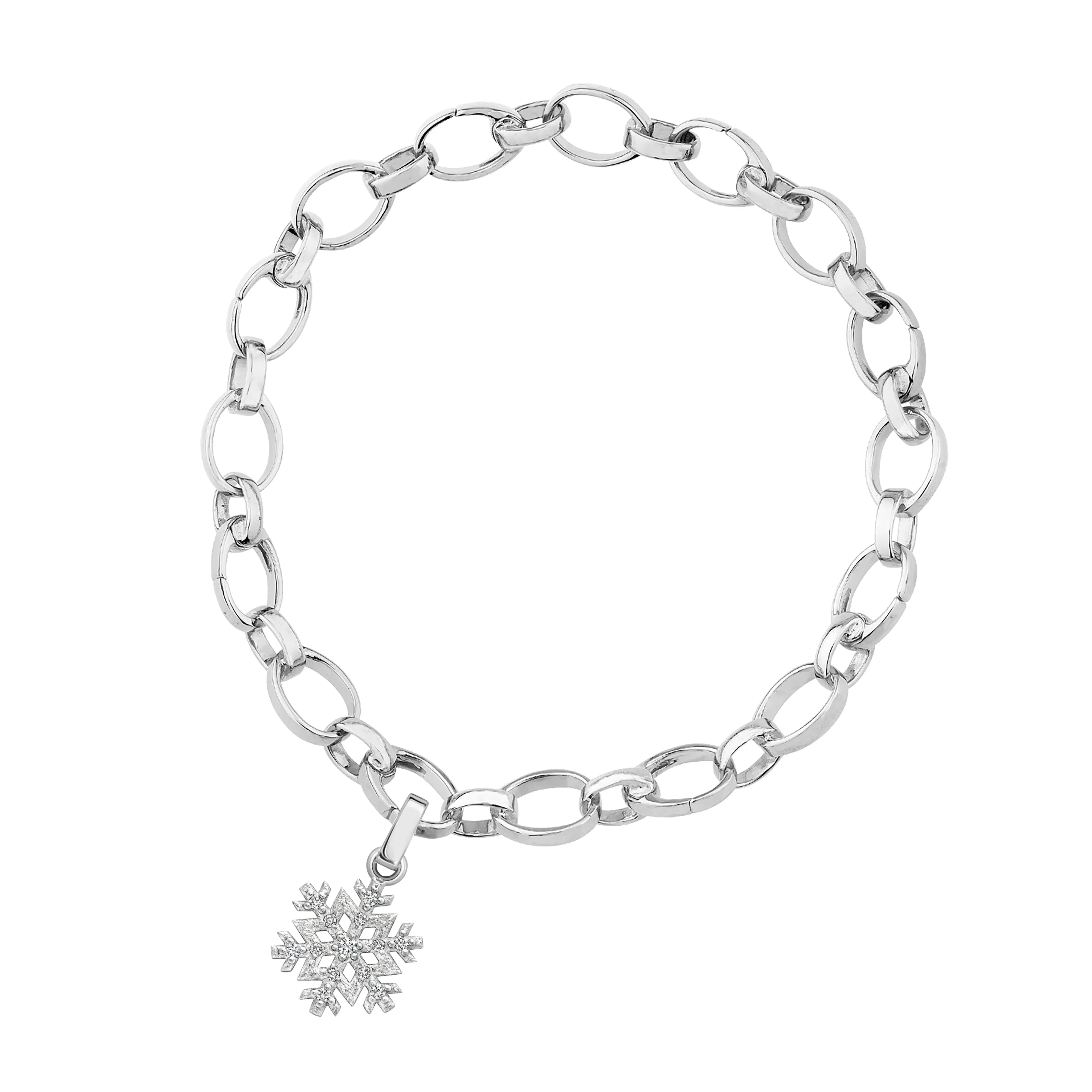 Diamond Snowflake Charm
