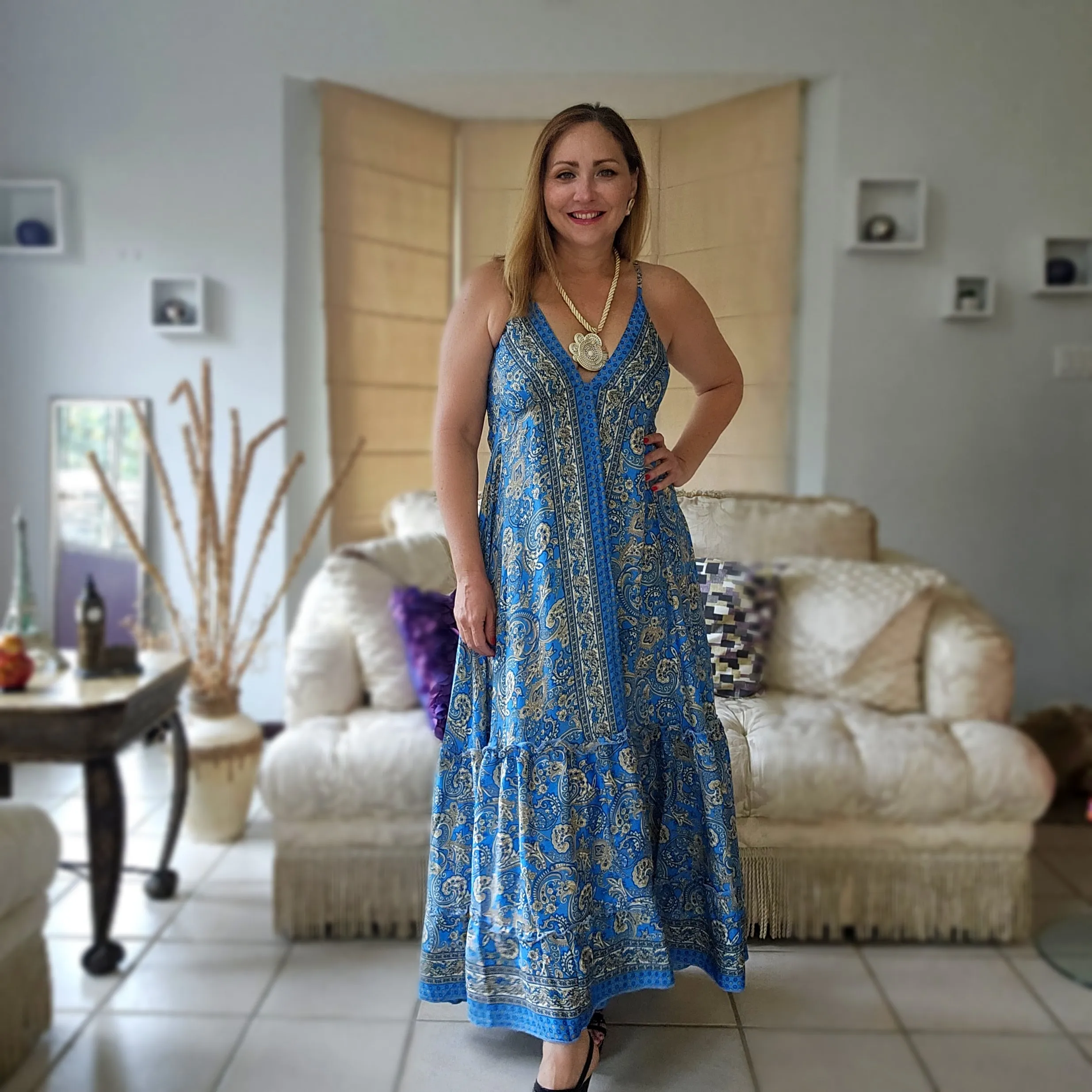 Diannette Mix  Paisley Maxidress Angelina