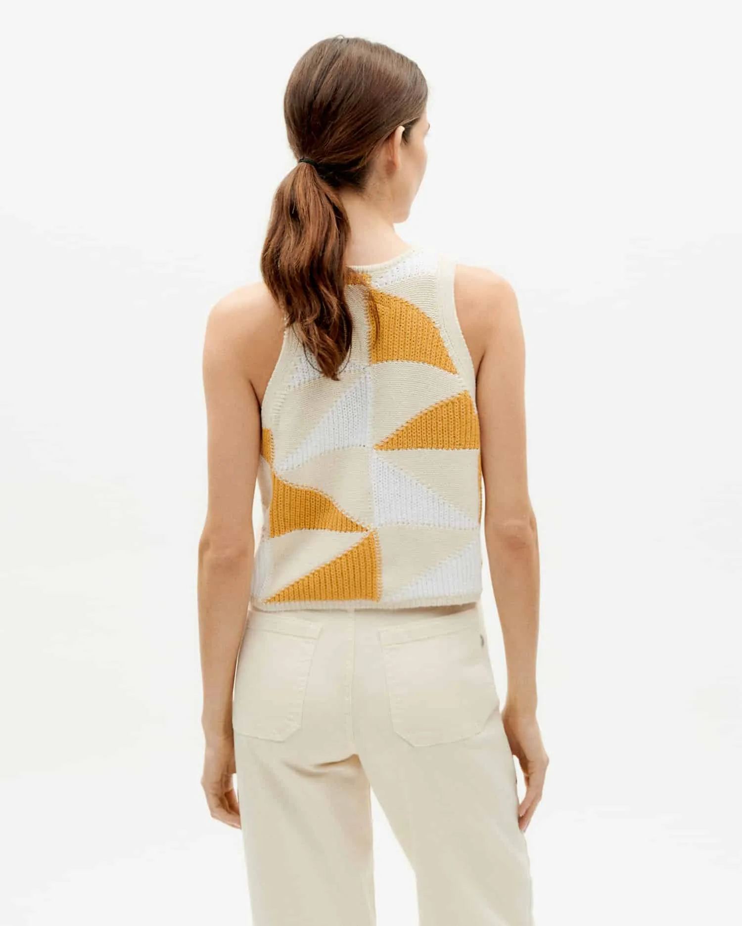 Ecru Knitted Robbie Vest