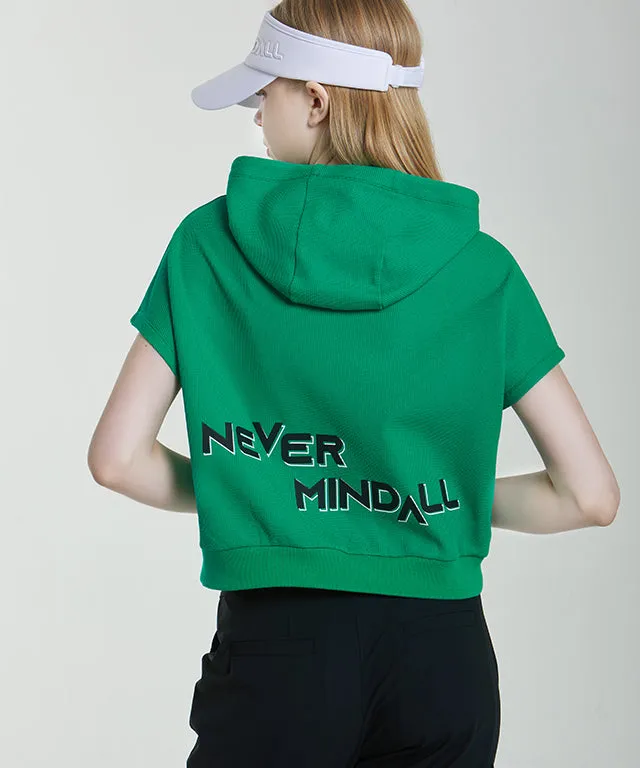 Foret Crop Hooded Vest - Green