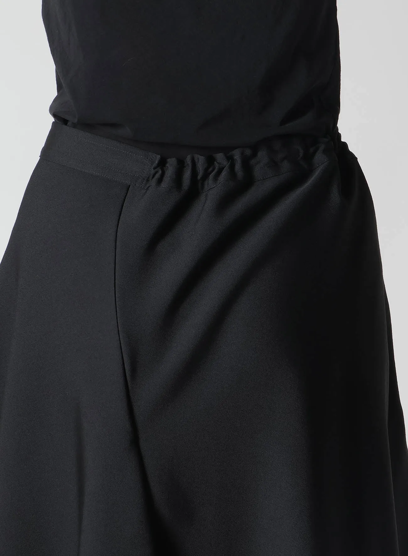 GABARDINE R GATHERED SKIRT