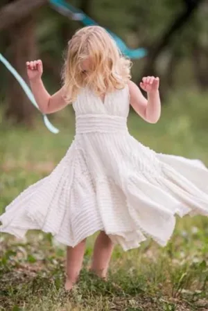 Girls Jolie Dress in Ivory