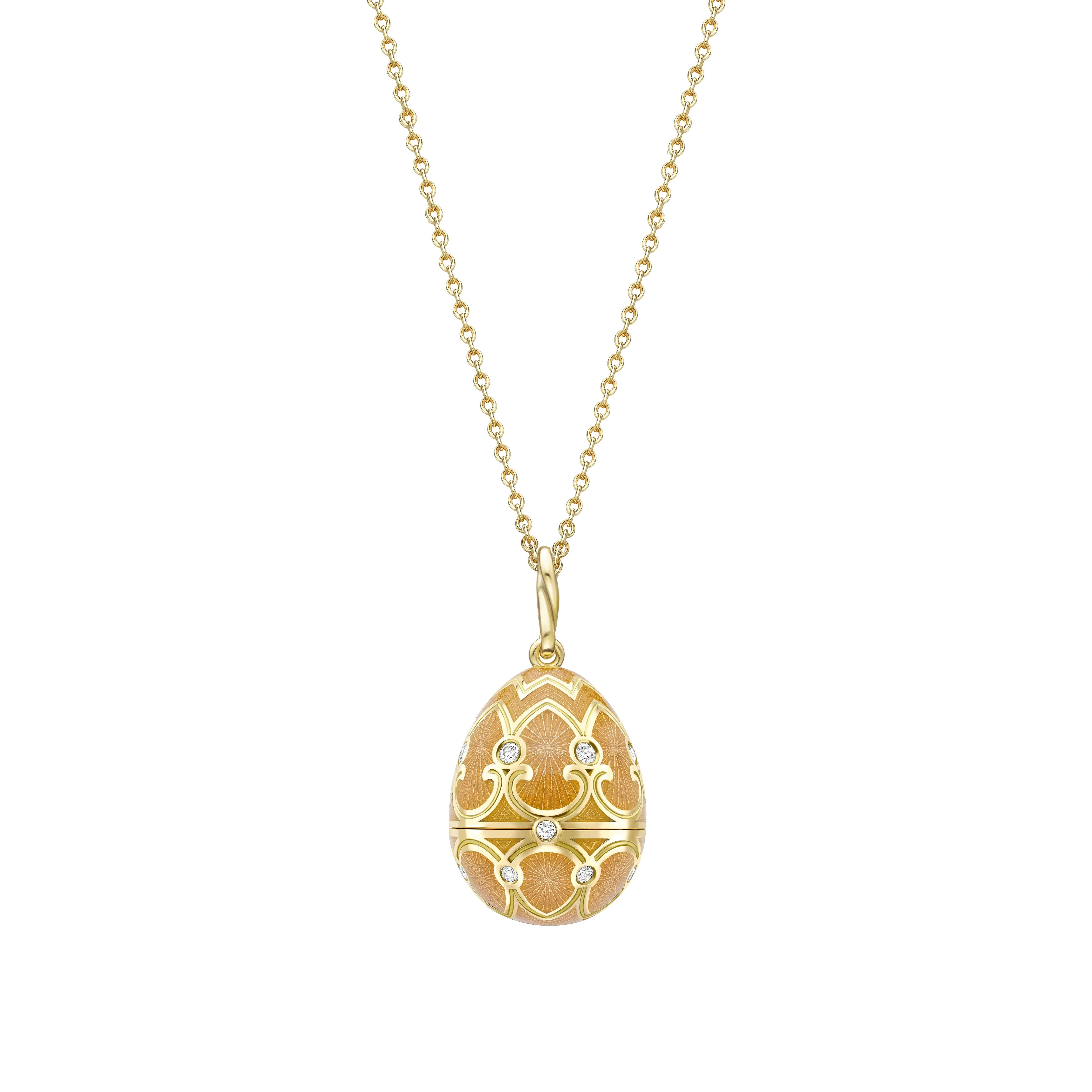 Guilloché Enamel Bee Surprise Locket