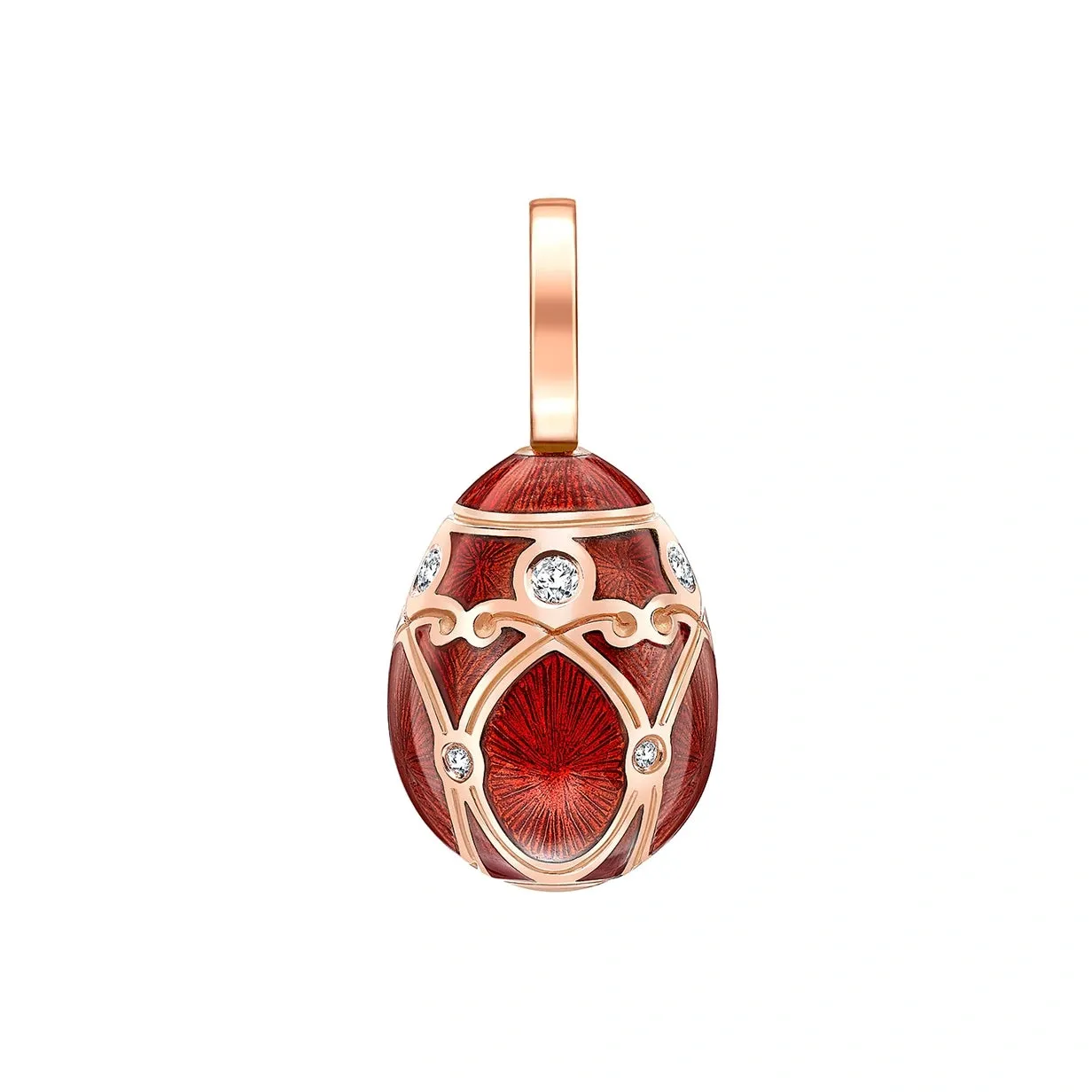 Guilloché Enamel Palais Egg Charm