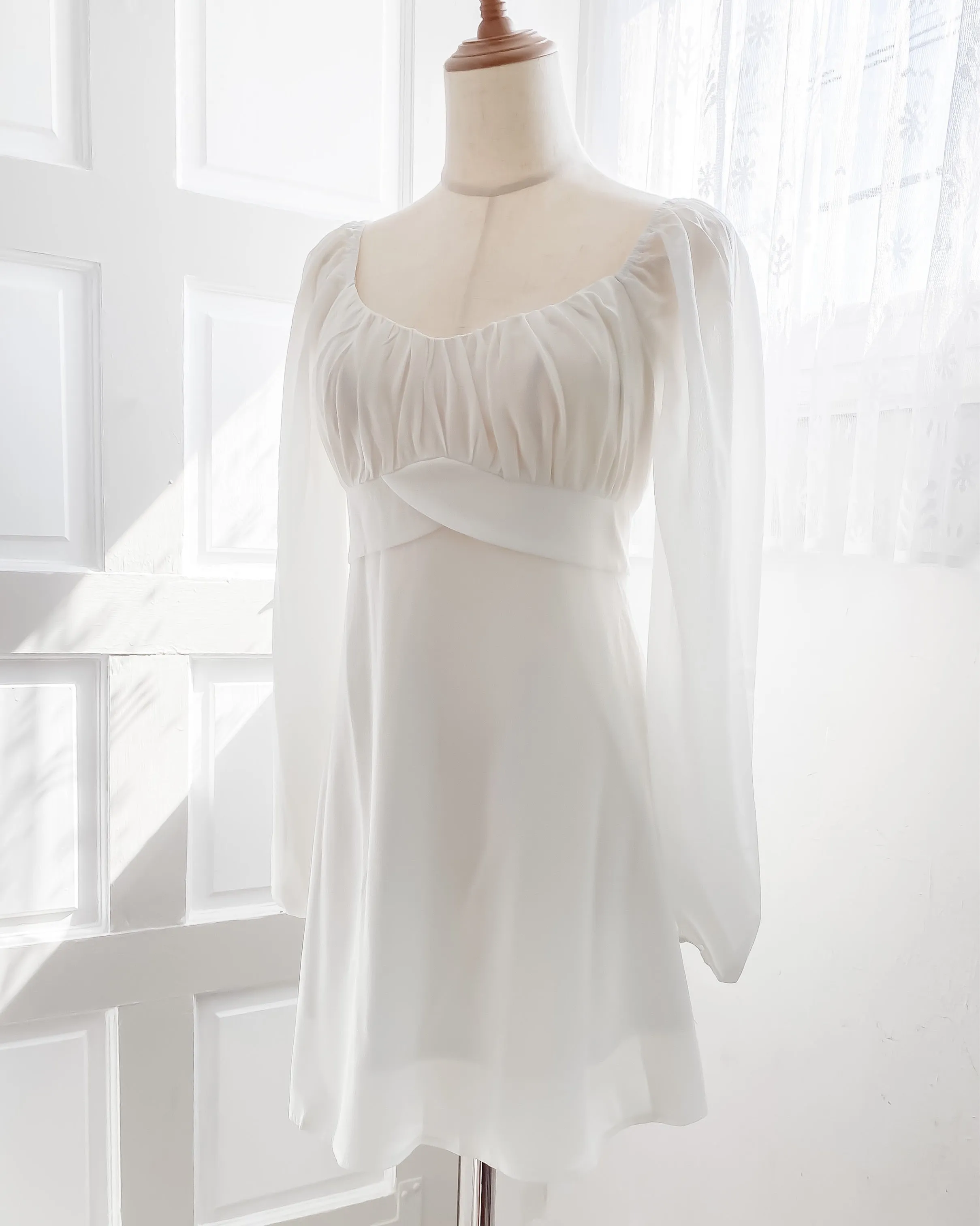 Hana Babydoll Dress (Sage)