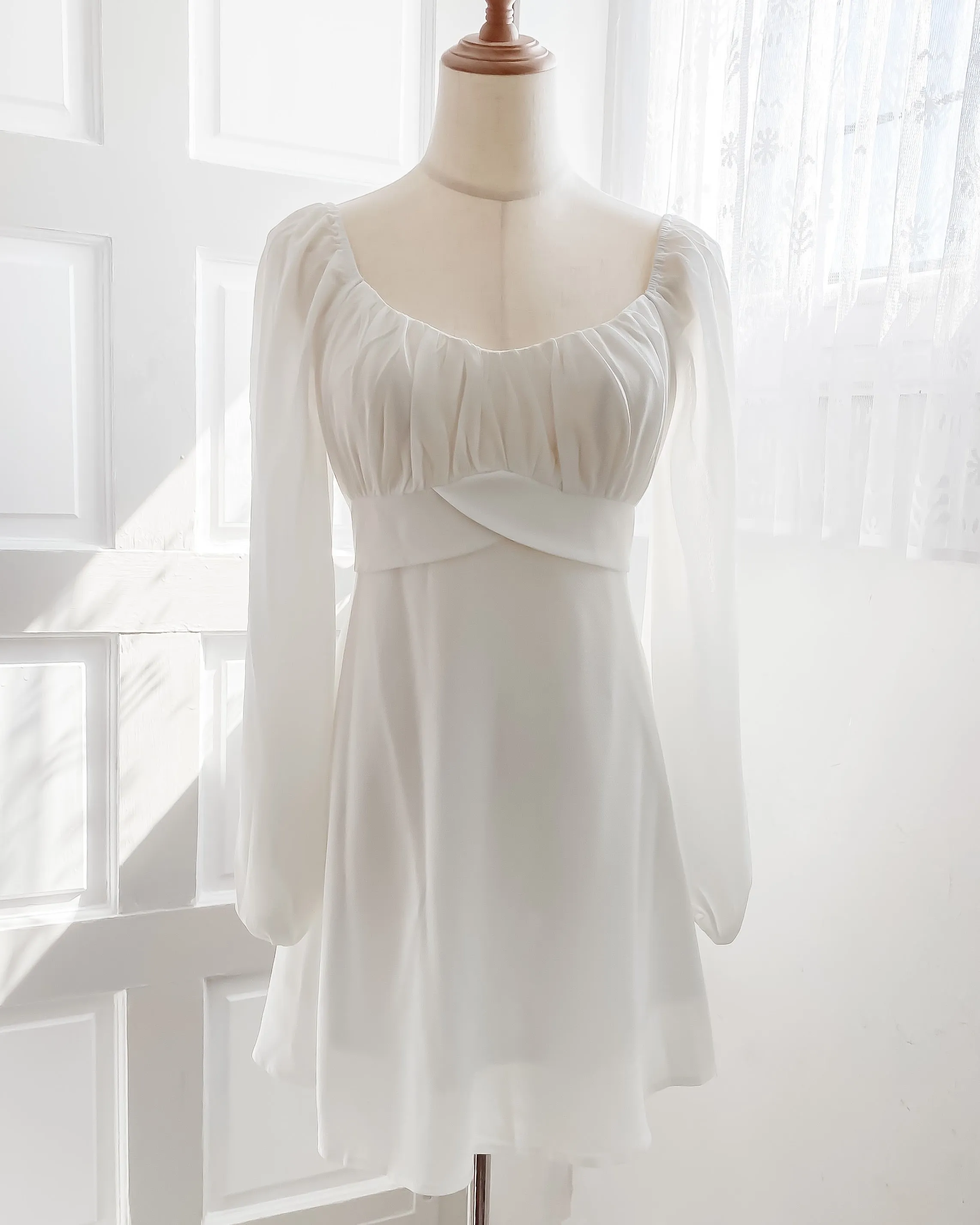 Hana Babydoll Dress (Sage)