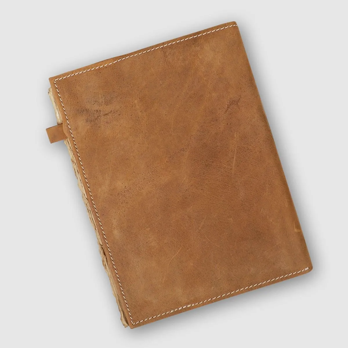 Handmade Leather Journal with Elastic Closure | 6x8 Inches