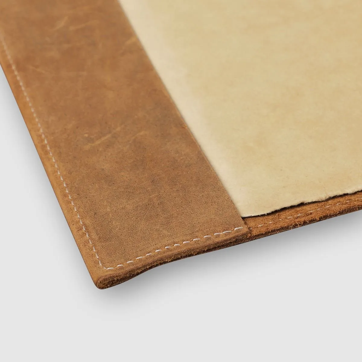 Handmade Leather Journal with Elastic Closure | 6x8 Inches