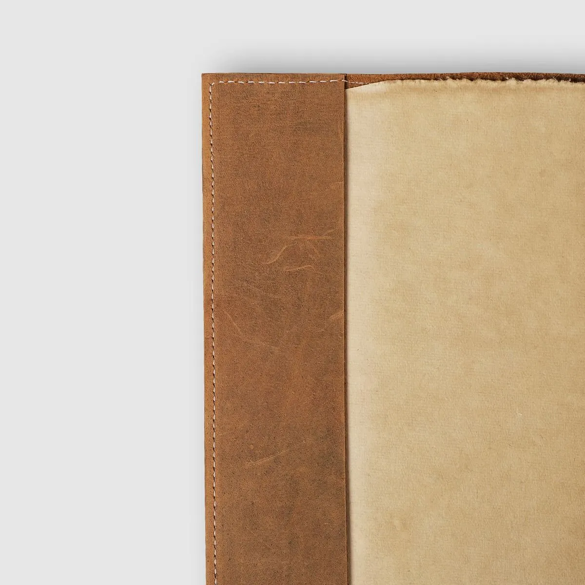 Handmade Leather Journal with Elastic Closure | 6x8 Inches