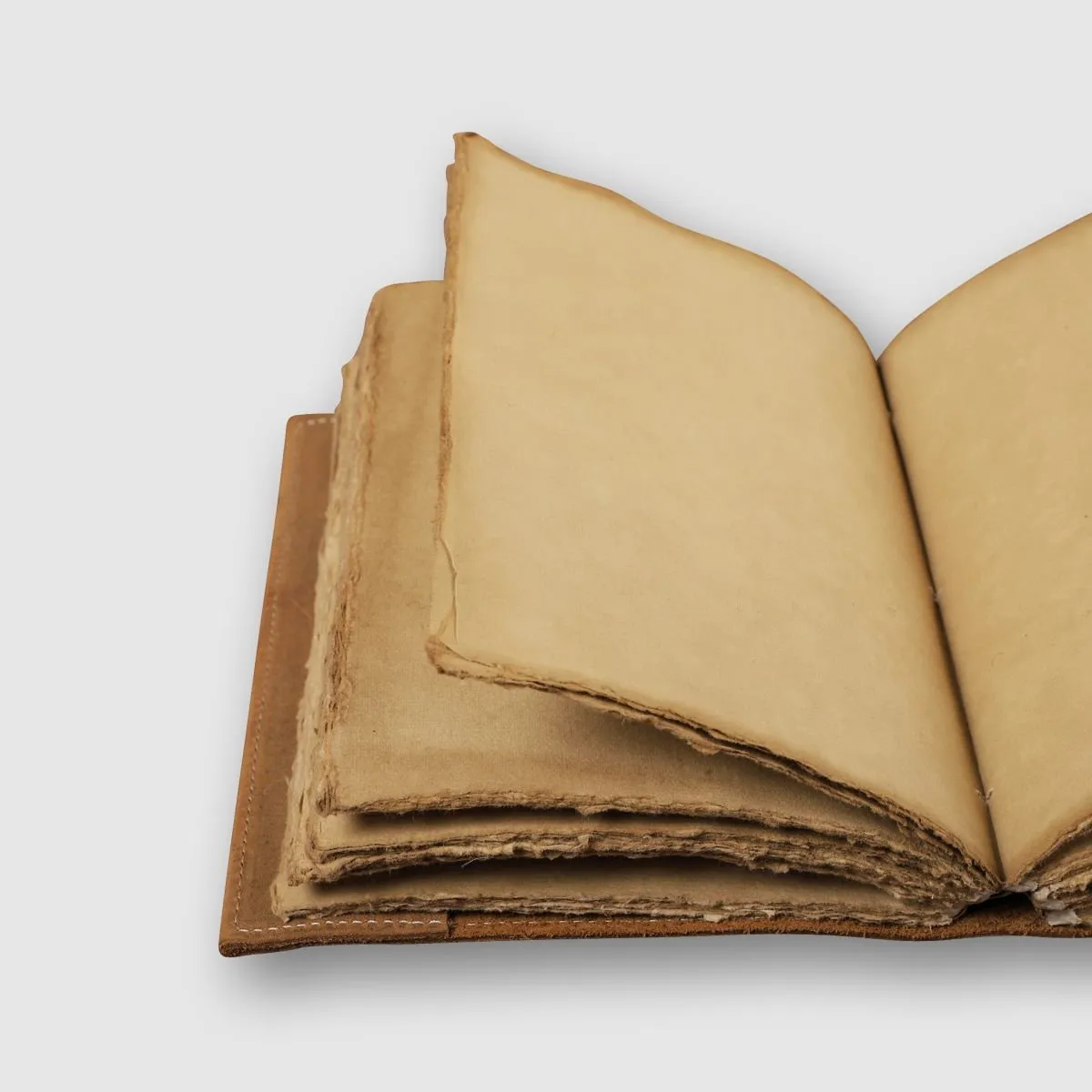 Handmade Leather Journal with Elastic Closure | 6x8 Inches