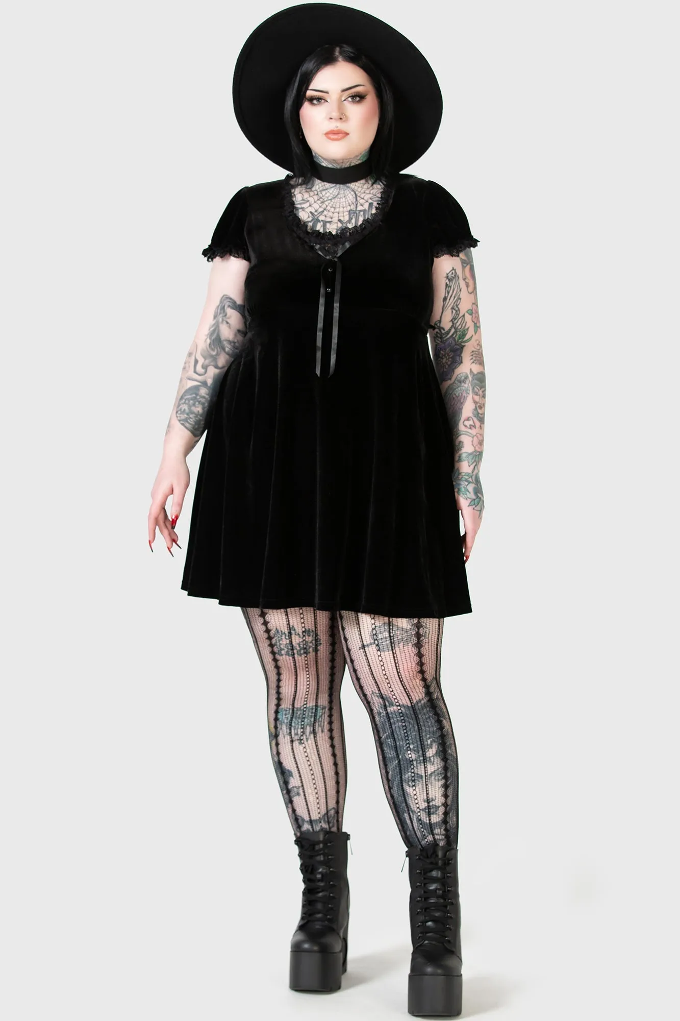 Heather Babydoll Dress [B] [PLUS] - Resurrect