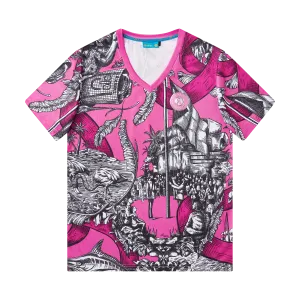 HERITAGE BREAST CANCER AWARENESS TEE-PINK & BLACK