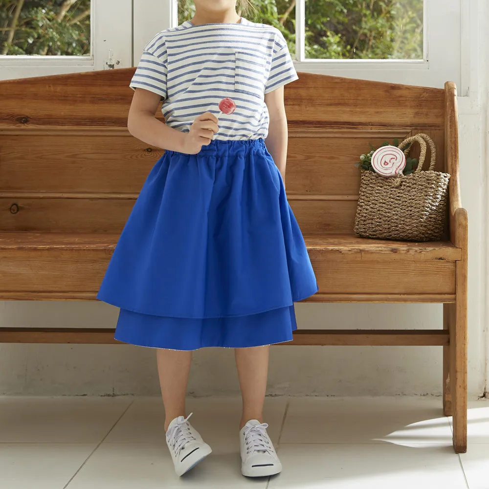 HÄP & CRAFT | Kidswear | 2-way Gathered Skirt - Blue / Red / Yellow