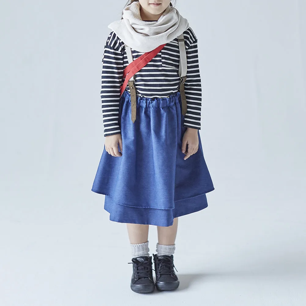 HÄP & CRAFT | Kidswear | 2-way Gathered Skirt - Blue / Red / Yellow