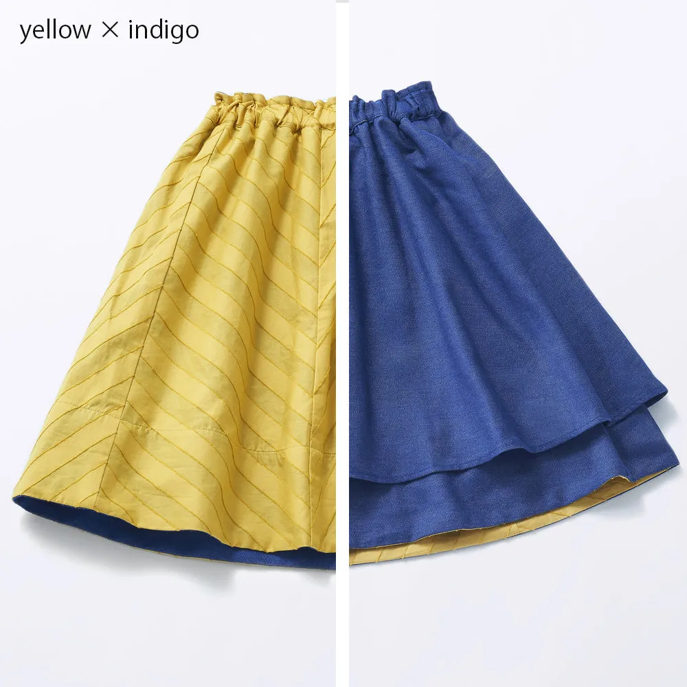 HÄP & CRAFT | Kidswear | 2-way Gathered Skirt - Blue / Red / Yellow