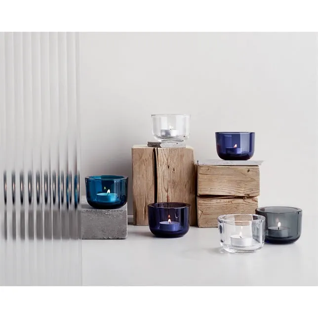 IITTALA | Glassware | KIVI Votives | Kivi Tealight Candle Holder 60mm - Grey