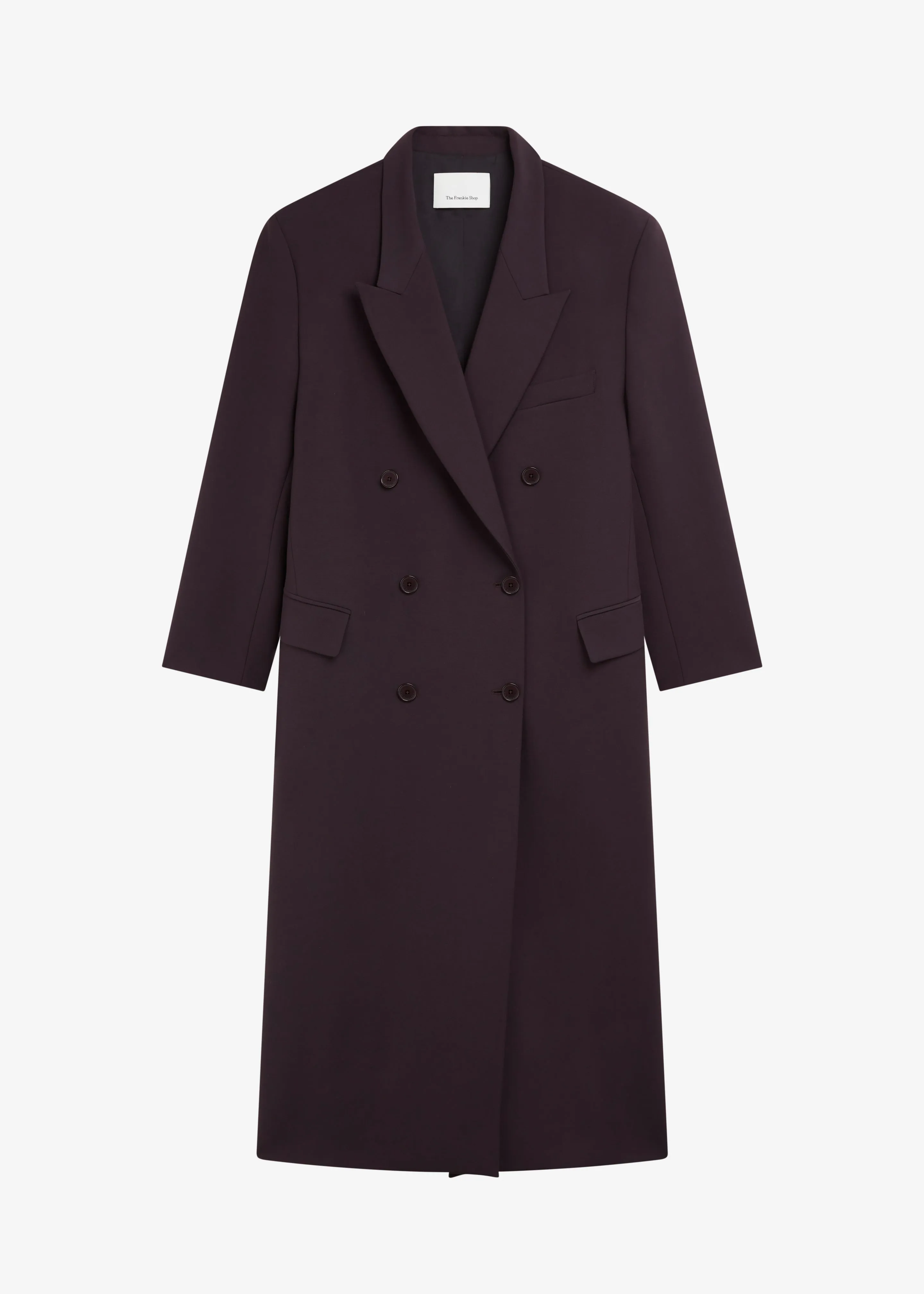 Jane Long Coat - Dark Plum