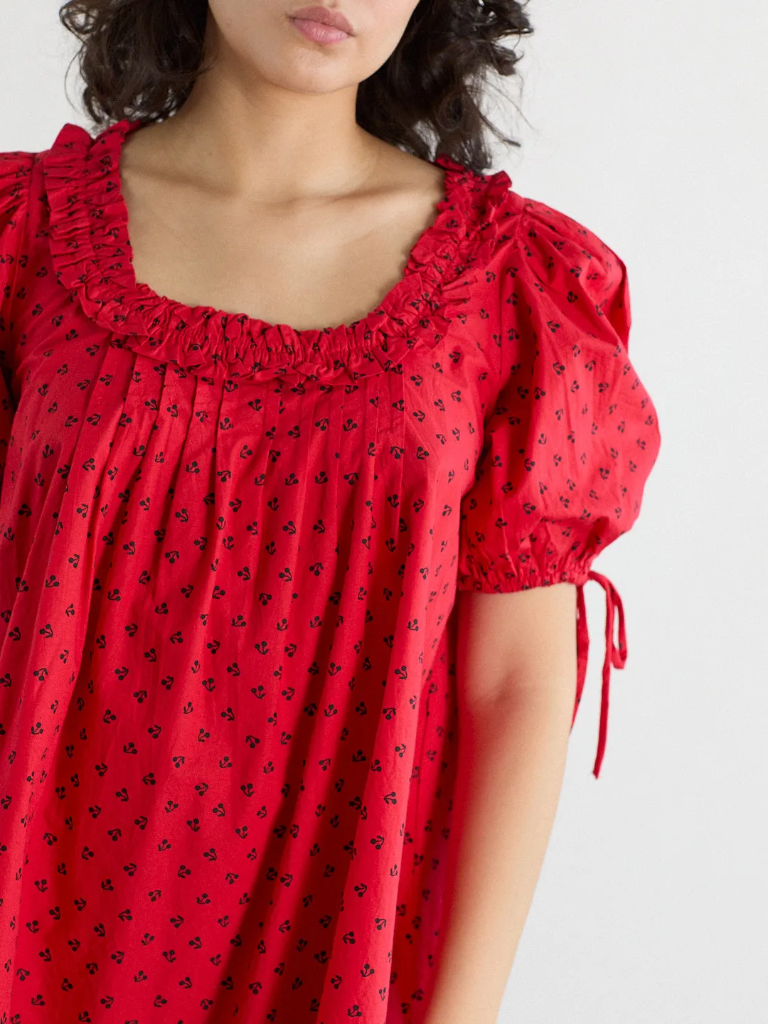 Jemima Mini Dress - Red Cherries