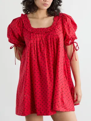Jemima Mini Dress - Red Cherries