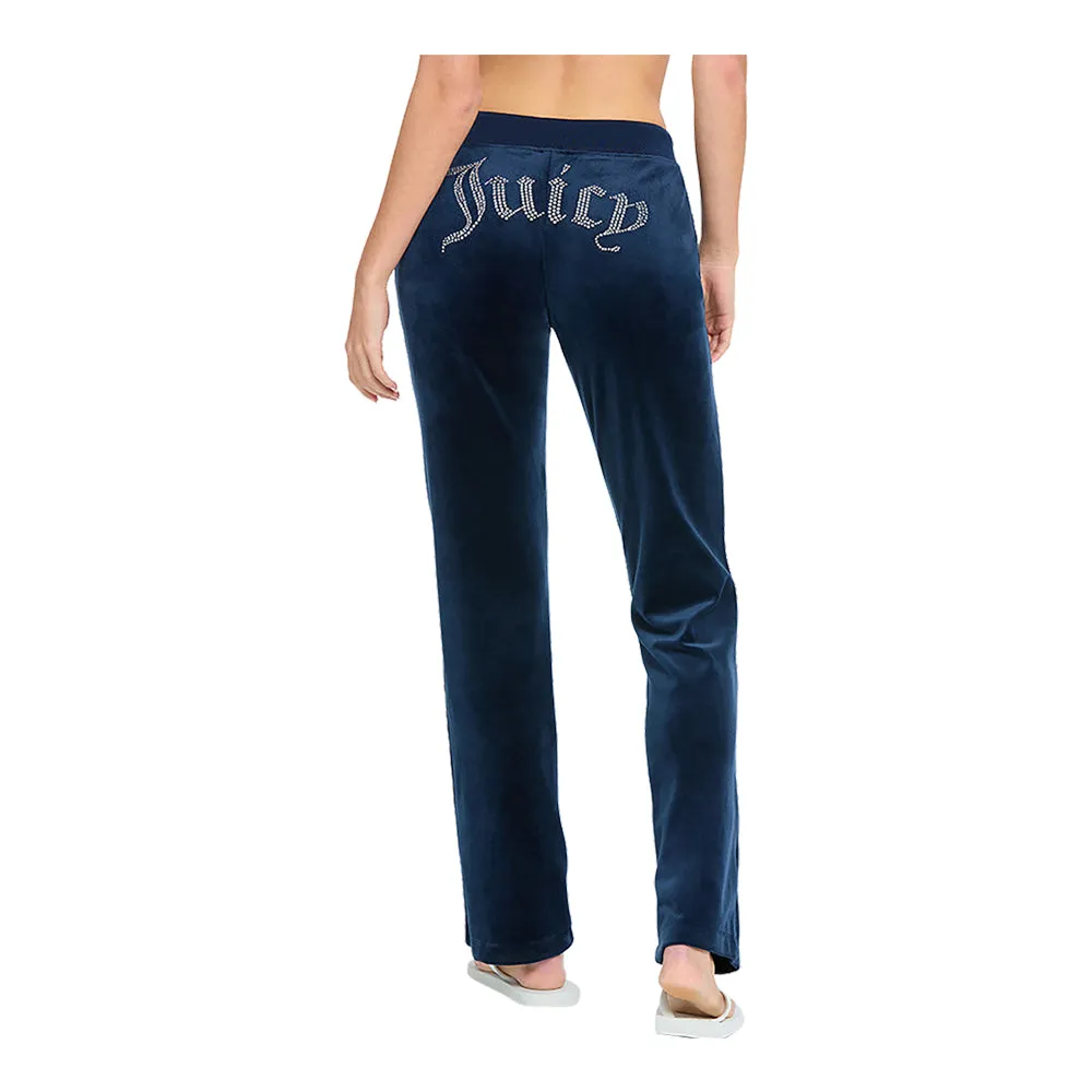 Juicy Couture Women's OG Big Bling Velour Track Pants