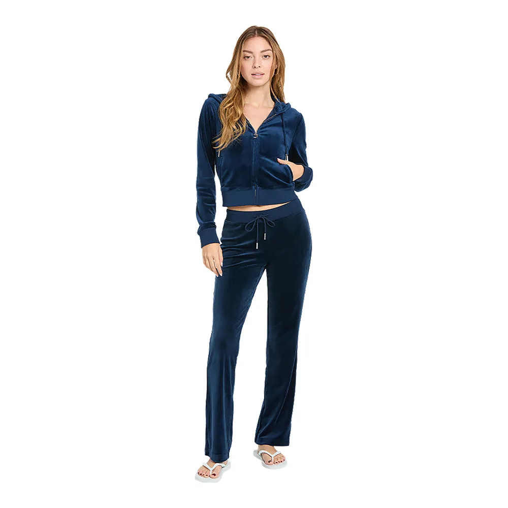Juicy Couture Women's OG Big Bling Velour Track Pants