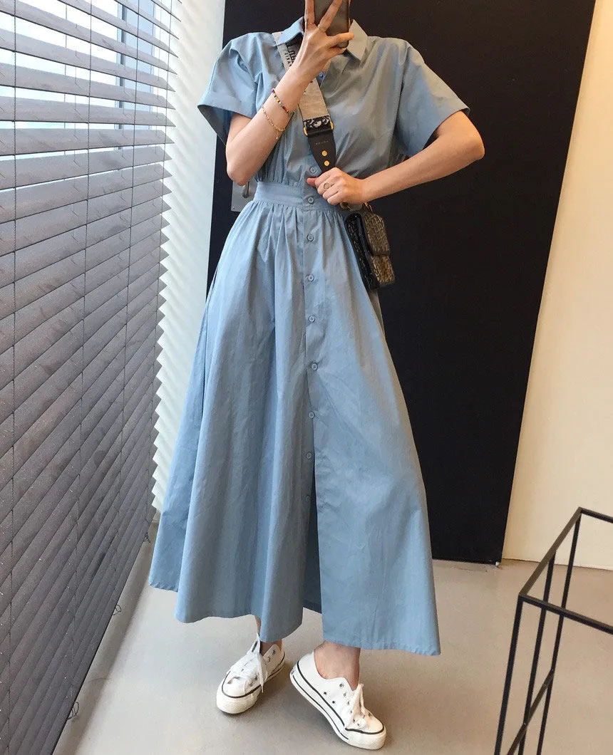 Julia Fashion - Chic Solid Casual Summer Dress