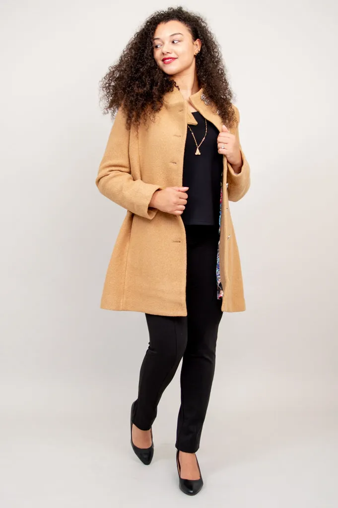 Keston Coat - Beige, Wool