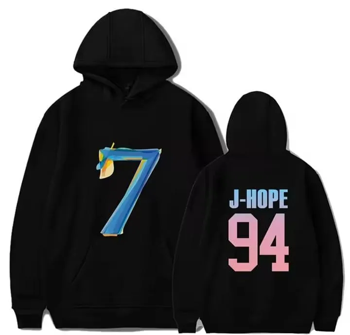 Korean Singer Printed Hoodie Long-Sleeved Hoodie   B549379