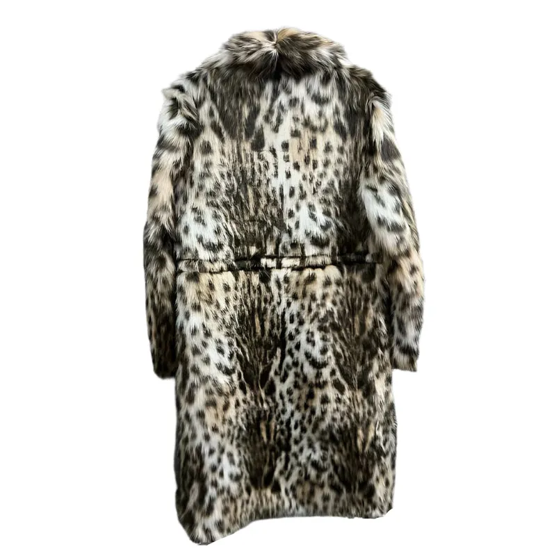 Leopard Print Fur Jacket